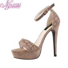 2019 Peep Toe Buckle Strap Sexy High Heels Platform Sandals For Women Nightclub Open toed Thin Heels Summer Dress Shoes Nysiani цена 2019 Peep Toe Buckle Strap Sexy High Heels Platform Sandals For Women Nightclub Open toed Thin Heels Summer Dress Shoes Nysiani цены онлайн