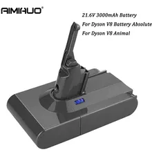 V8 Series 3000mAh 21.6V Rechargeable Battery for Dyson V8 Absolute Animal Fluffy Li-ion Vacuum Cleaner Replacement Battery V8 Series 3000mAh 21.6V Rechargeable Battery for Dyson V8 Absolute Animal Fluffy Li-ion Vacuum Cleaner Replacement Battery
