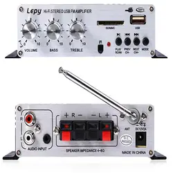 Lepy Mini-USB SD FM HiFi стерео 2-Каналы аудио усилитель