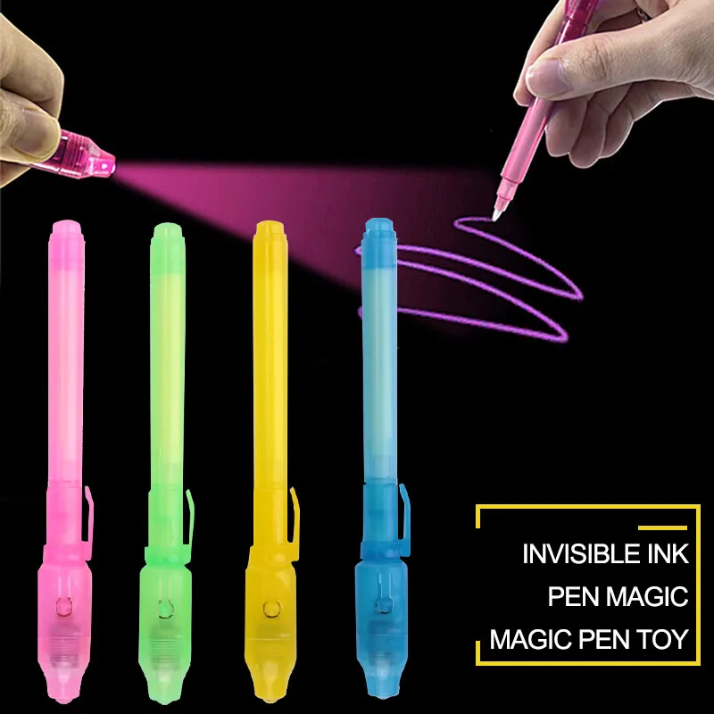 Прозрачная ручка с чернилами, волшебная ручка, многоцветная детская игра, волшебная игрушка, волшебные люминесцентные игрушки, сценический подарок, Волшебный реквизит для фокусов, специальная ручка для взрослых
