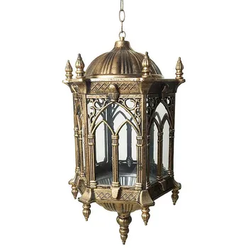 

Chinese retro pendant light king craft garden hall balcony corridor chain lamp villa door aluminum pendant lamps ZA418543