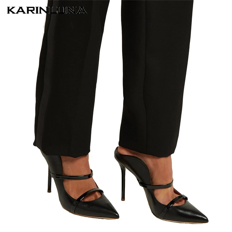 

Karinluna Hot Sale Plus Size 34-45 Wholesale Elegant Party Wedding Pumps Woman Shoes Slip On High Heels INS Pumps