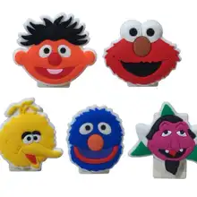 5 шт. шаржа Pvc Бумага зажимы с героями «Улица Сезам» частей(по обеим сторонам), офисные и школьные принадлежности проводящий собрать Привязать классификации