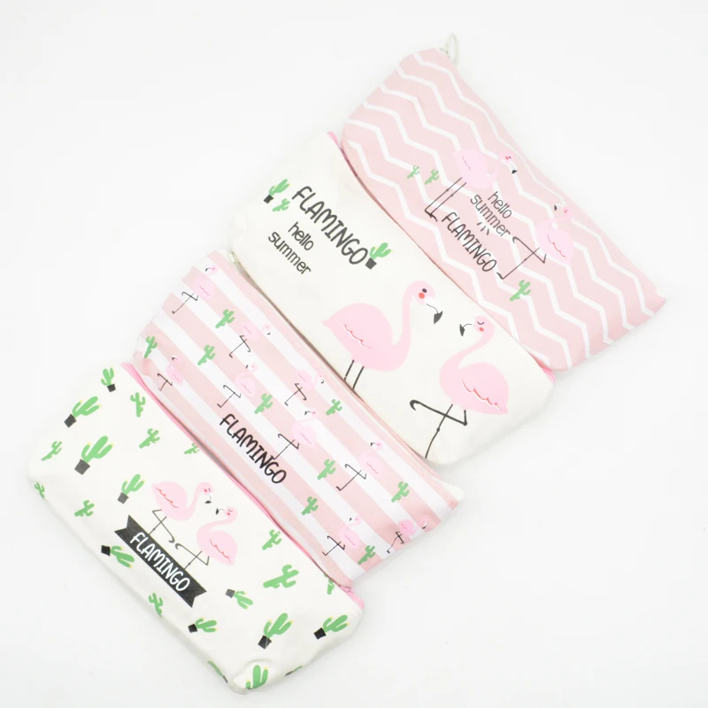 Полосатый чехол карандаш Kawai estuche escolar unicorn trousse школьная Ручка stylo cactus милые