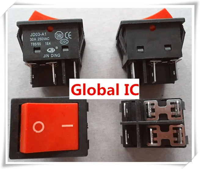 

High Current Boiler Switch JD03-A1 30A 250VAC Inverter Welding Machine Accessories Four-pin welder switch NEW Original