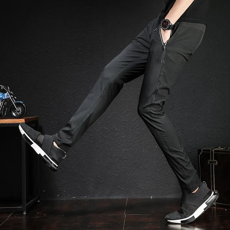 Брендовые брюки мужские Весна и осень Классическая мода Slim Fit повседневные мужские брюки городская одежда для мужчин Herren Hosen повседневные