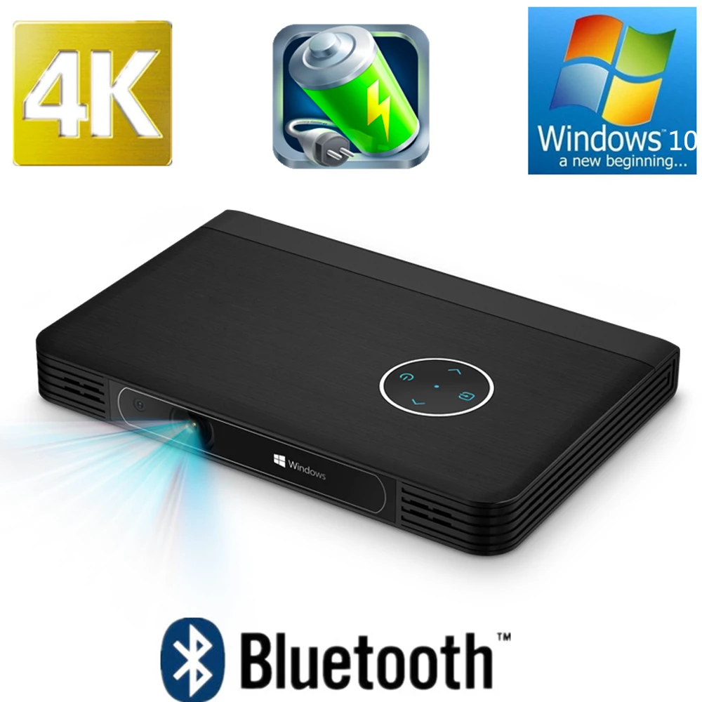 Smart Pocket Mobile Projector Windows 10 System Wireless Projector Wifi