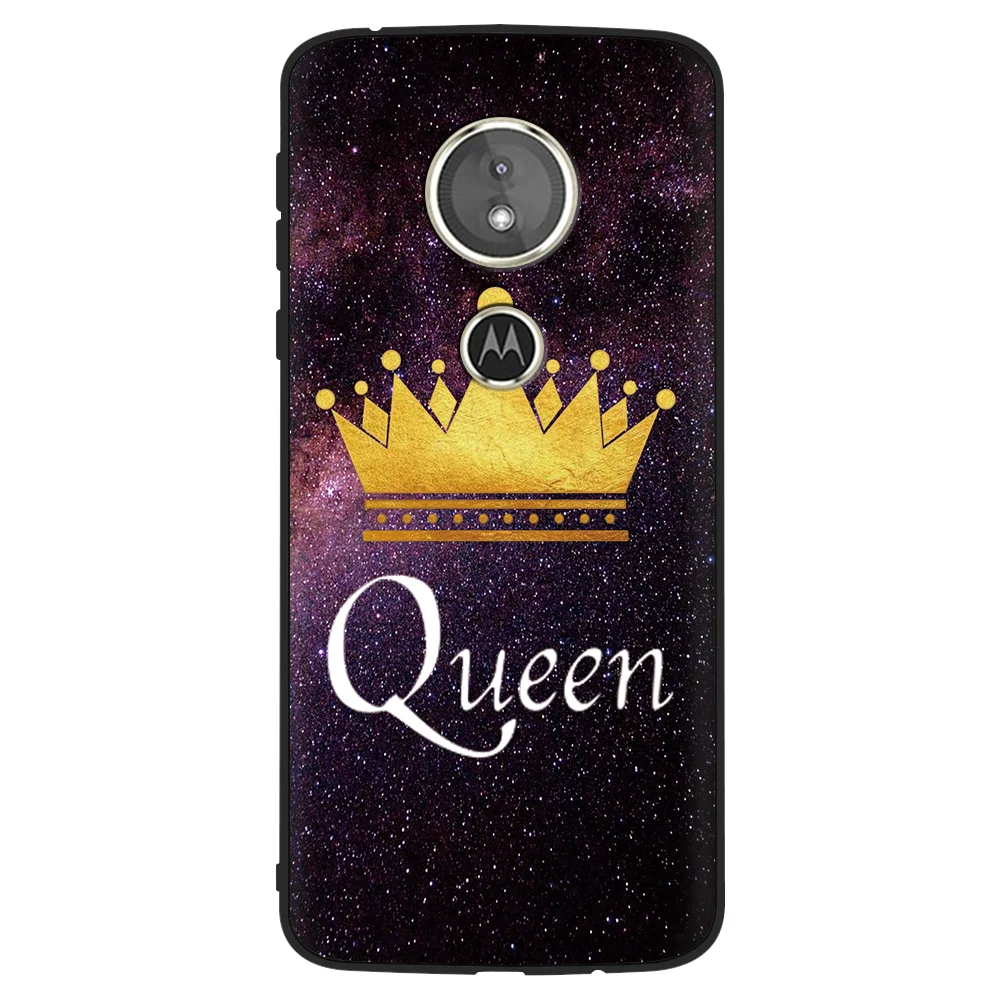 Модный кружевной чехол с цветами для Motorola Moto G6 Play, Мягкий силиконовый чехол для Motorola Moto E4 G5 G5S Plus King queen, чехол с рисунком