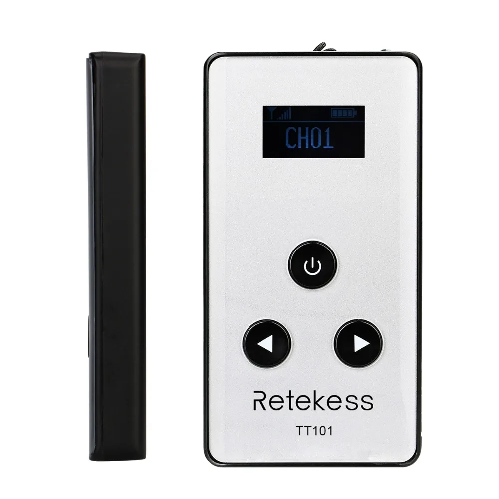 RETEKESS TT101 اللاسلكية جهاز إرسال سمعي مرشد سياحي نظام 99 قناة 195-230MH ميكروفون ل اجتماع التدريس استقبال