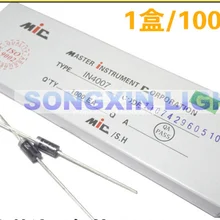 200 шт. 1A 1000V DO-41 Выпрямитель Диод IN4007 1N4007