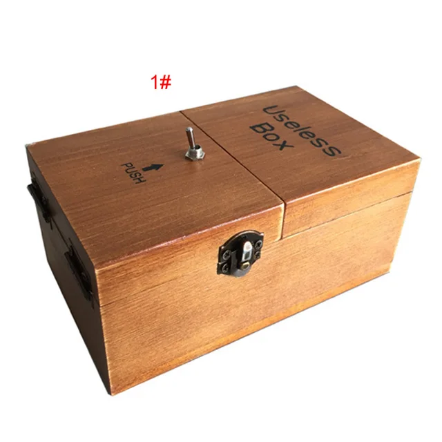Electronic Useless Box Wooden Boy Girl Kid Interesting Pastime Machine Stress Reduction Funny Toy Desk Decoration Gifts 4