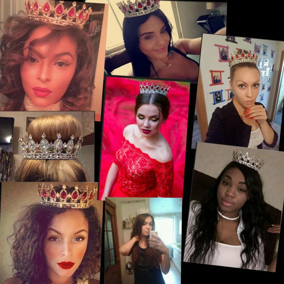 Vintage Barroca Reina Rey Novia Tiara Corona Para Mujer Tocado Graduacion Nupcial Boda Tiaras Y Coronas Accesorios De Joyeria Para El Cabello Accesorios Para El Pelo De Mujer Aliexpress