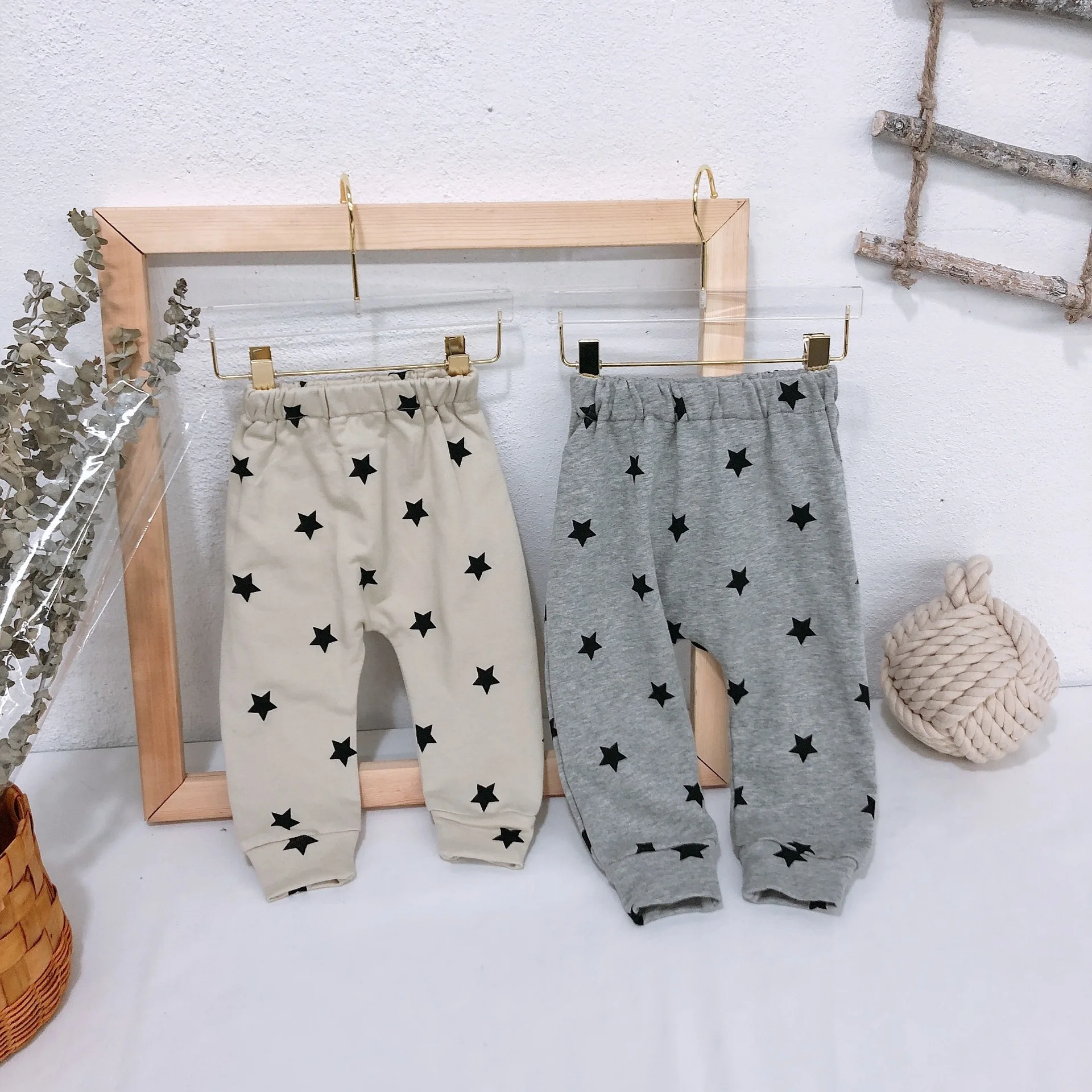 Fashion Pants Boy Cute Cartoon Stars Printed Spring Baby Boy Pants