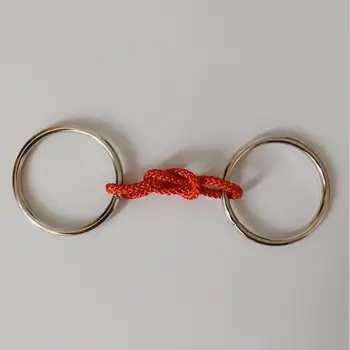 

New Two Rings Metal Wire Rope Brain Teaser Puzzle Game Toys for Adults Children
