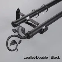 Roman Pole Aluminum Alloy Curtain Rod Curtain Track For Bedroom No Rust High Hardness With differet Decorative Heads Black no rust copper round ball lightning rod 37cm high rooftop