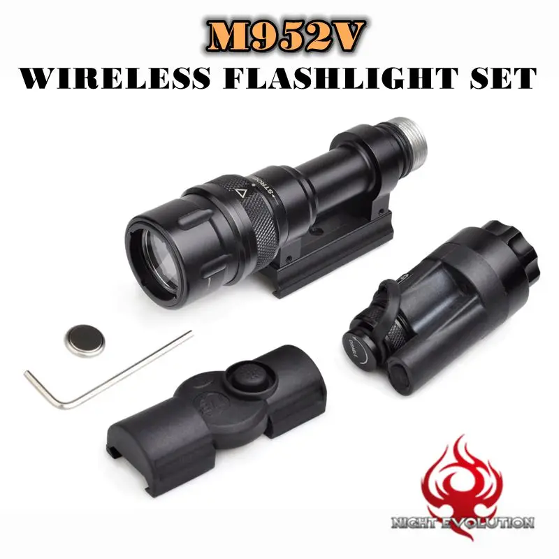 

Night Evolution Tactical light M952V Wireless Flashlight Set Quick Release Tactical Flashlight Airsoft Torch NE04077
