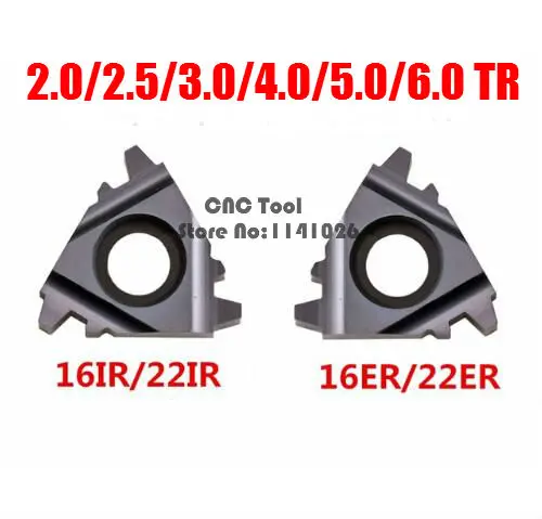 Inserções da Linha do Carboneto Trapezoidal para a Ferramenta Rosqueada do Torno do Cortador Peças 22ir 1.5 – 2.0 2.5 3.0 4 5 6 4.0 5.0 6.0tr 10 16er 16ir 22er