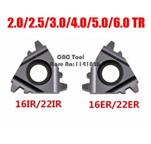Inserções da Linha do Carboneto Trapezoidal para a Ferramenta Rosqueada do Torno do Cortador Peças 22ir 1.5 – 2.0 2.5 3.0 4 5 6 4.0 5.0 6.0tr 10 16er 16ir 22er