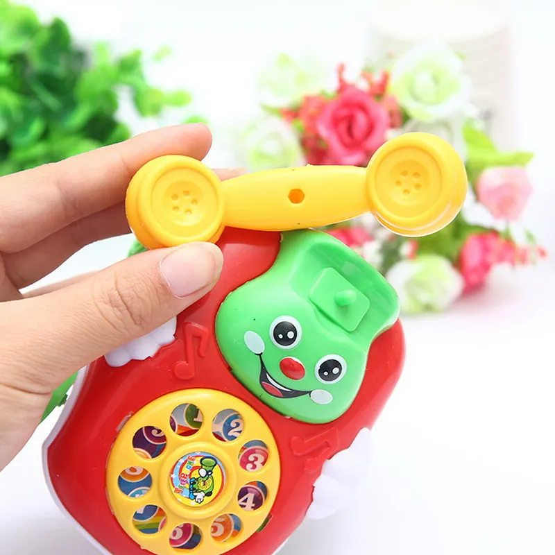 

Cute Baby Children Toys Music Cartoon Pull Rope Phone Educational Developmental Kids Boys Girls Birthday Toy Gift