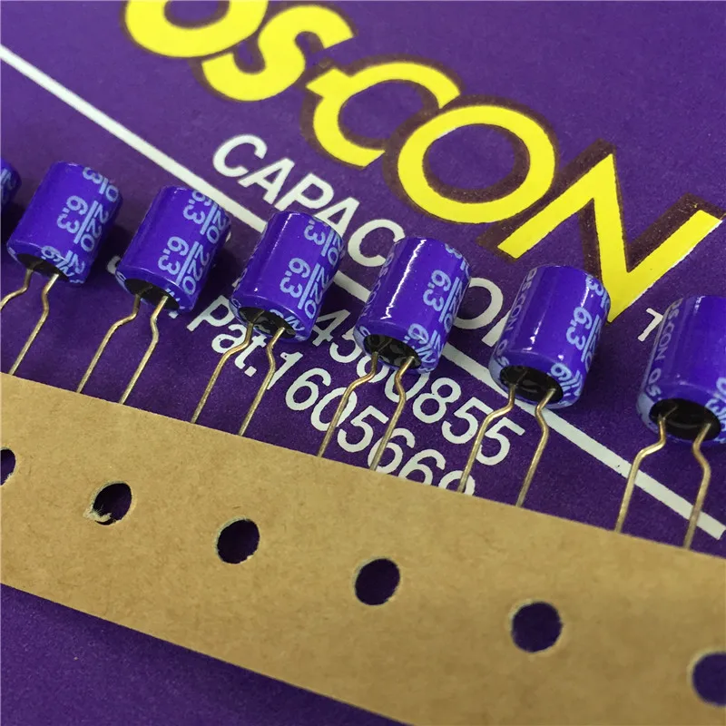 

10pcs 220uF 6.3V SANYO OS-CON SS 8x10mm Ultra Low ESR 6.3V220uF 6SS220M TOP Grade Solid Capacitor
