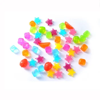 

20Pcs/ lot Reusable Star Square Shaped Ice Cubes KTV Bar Party Picnic Travel Physical Cooling Tools Plastic Multicolour Ice Cube