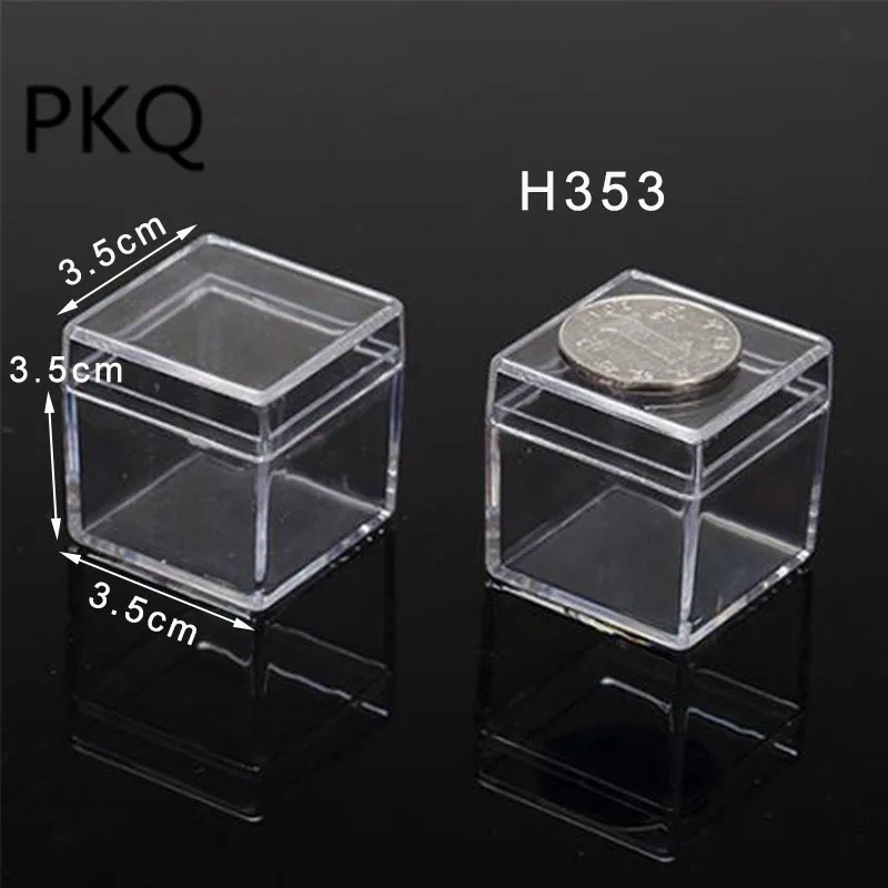 

16 Sizes Clear Plastic Storage Box Small/Large Square Box Packaging for Gift Jewelry Accessory Crafts display case container