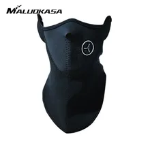 MALUOKASA Motorcycle Half Face Mask Cover Fleece Unisex Ski Snow Moto Cycling Warm Winter Neck Guard Scarf Warm Protecting Maske