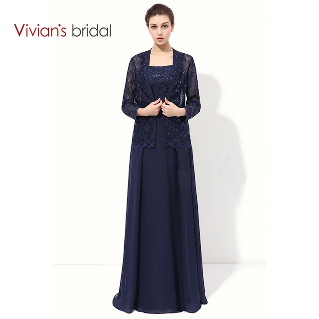 Vivian S Bridal Lace A Line Mother Of The Bride Dresses With Jacket Vivian S Bridal Lace A Line Mother Of The Bride Dresses With Jacket Chiffon Formal