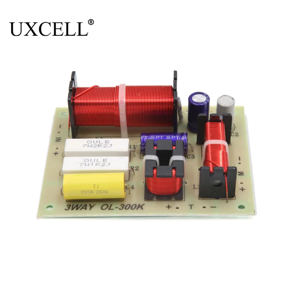 2Pcs 180W 3 Way Audio Speaker Frequency Divider Aplifier Crossover Filters Board 4800Hz Universal for Car Auto UXCELL