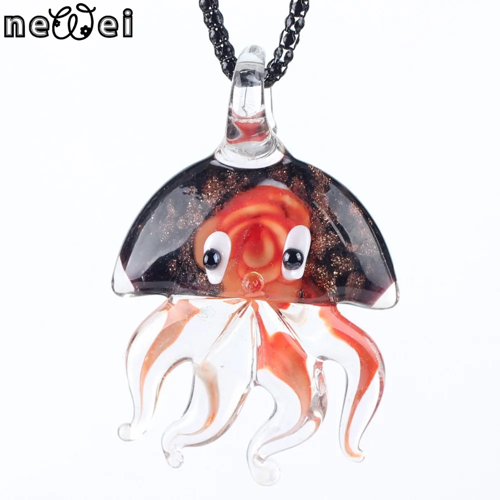 Ожерелье Bonsny Octopus ожерелье из стекла муранского длинная цепь подвеска 2016 модные