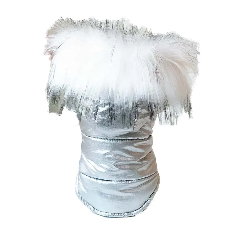 

Dog clothes autumn and winter two feet dog coats thick dog clothes gold silver colors s-xxl sizes super warm jackets for pet dog