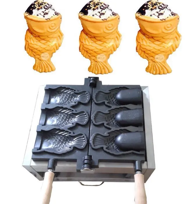Free shipping 110V 220V commercial electric ice cream taiyaki maker