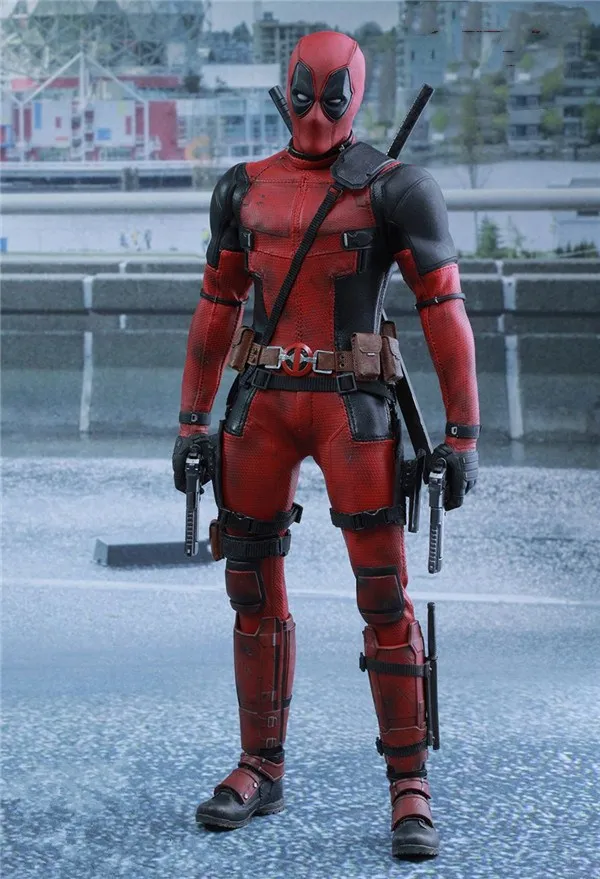 

HKXZM Movie Figure 31CM Deadpool MMS 347 1/6 Scale Big Size Real Clothes PVC Action Figure Toys Model Collectible Gift