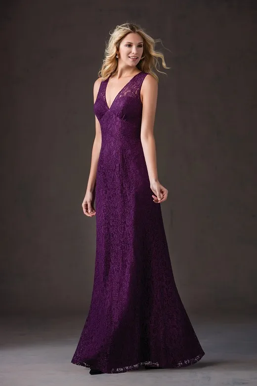 Fw169 Vnaix Purple Long Bridesmaid Dresses 2017 New Design Lace Deep Fw169 Vnaix Purple Long Bridesmaid Dresses 2017 New Design Lace Deep V Neck Sheer Back Women Wedding Guest Dress Summer In From