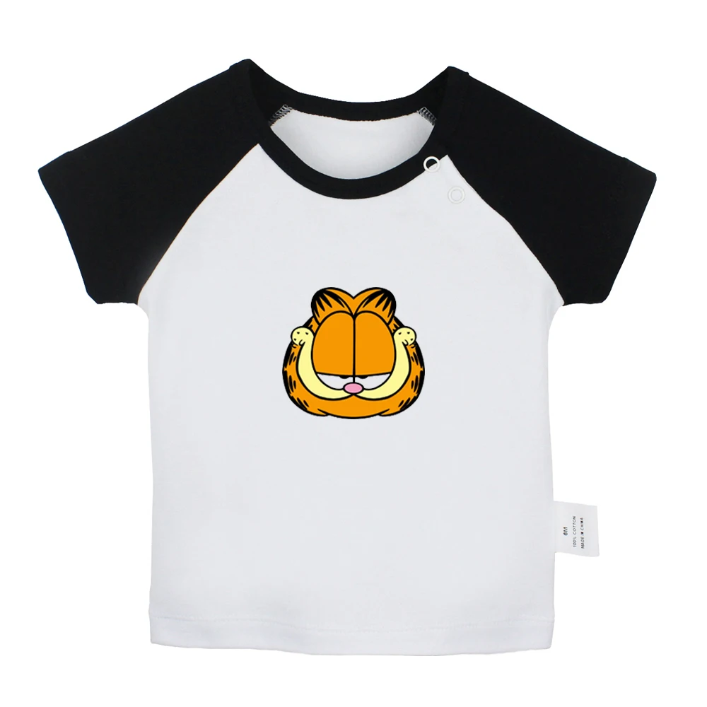 Angry Garfield Doraemon, нобита ноби, Мой сосед Тоторо, футболки для новорожденных, детские цветные футболки с коротким рукавом, реглан - Цвет: JaBabyYCB236D