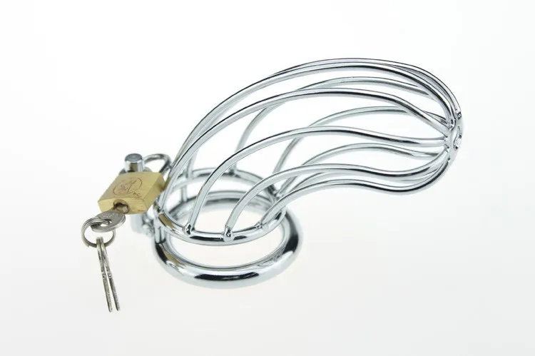 Adult Gift Stainless Steel Male Cock Cage Chastity Metal Sex Toys For Men 3 kinds of different Ring Size Choice 4 Adult Gift Stainless Steel Male Cock Cage Chastity Metal Sex Toys For Men 3 kinds of different Ring Size Choice 4