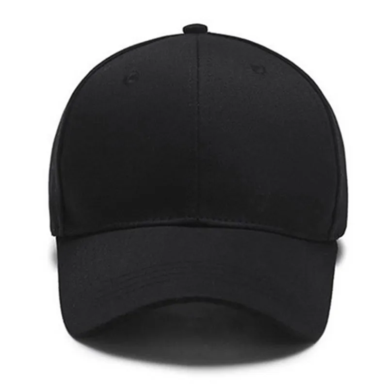 solid black dad hat