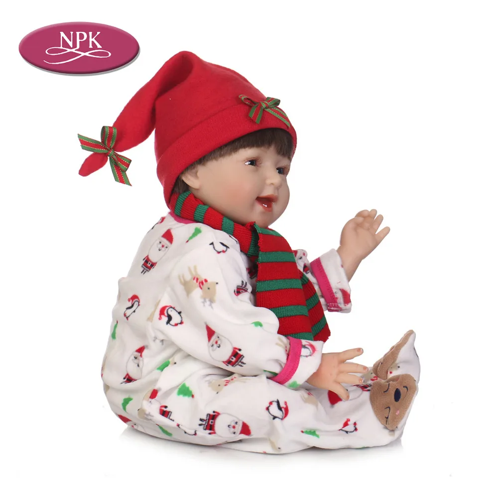 NPK 55CM Soft Silicone Reborn Baby Doll Toys Play Bedtime Toys Real Handmade Lifelike Girl Fashion Child Birthday Gifts For Gilr (4)