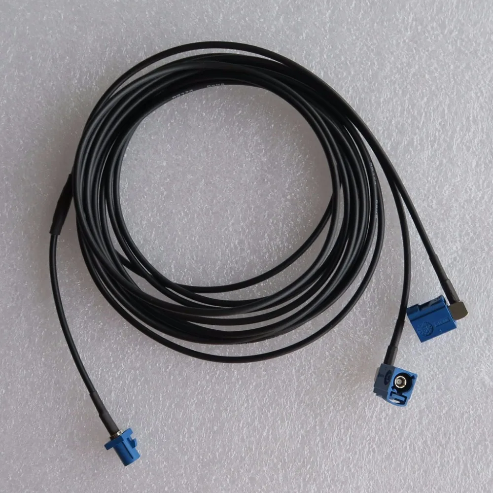 GPS антенный Удлинительный кабель Fakra C штекер для Y типа 2x SMB Женский RG174 2 м
