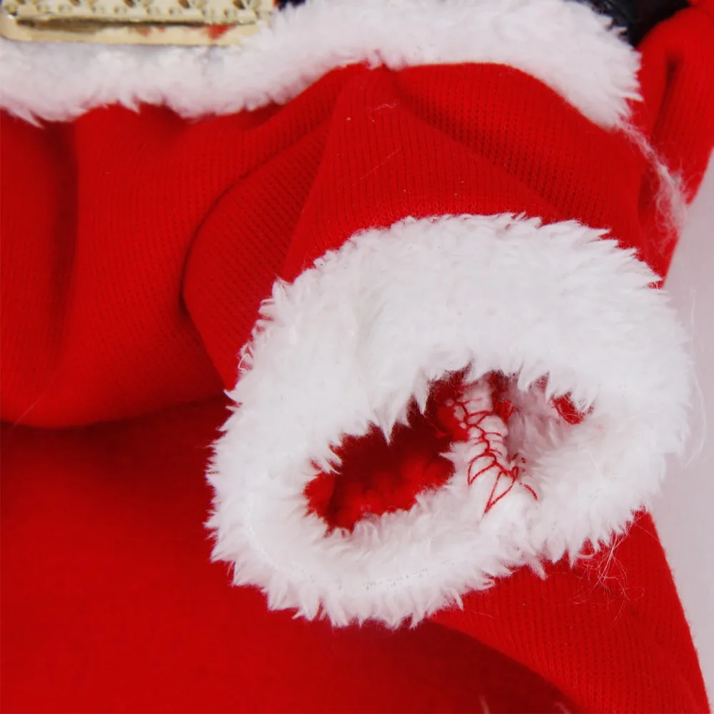 Pet Костюмы милые сердцу ремень Рождество щенок одежды с Red Hat Одежда для собак Antumn/зимнее пальто XS /S/M/L/XL