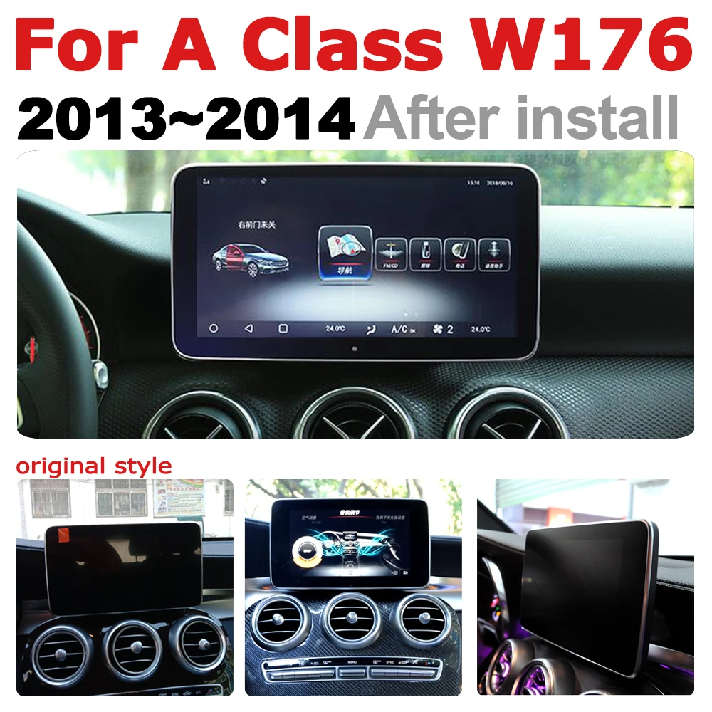 Clearance Android 7.0 up Car Multimedia player For Mercedes Benz A Class W176 2013~2014 NTG WiFi GPS Navi Map Stereo Bluetooth 1080p 1