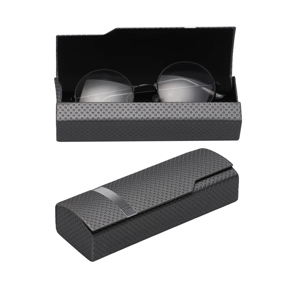 

2018 Fashion Spectacle Case Unisex Portable Imitation Wood Grain Sunglass Box Glasses Women Hard Handmade Square Fold Box Men