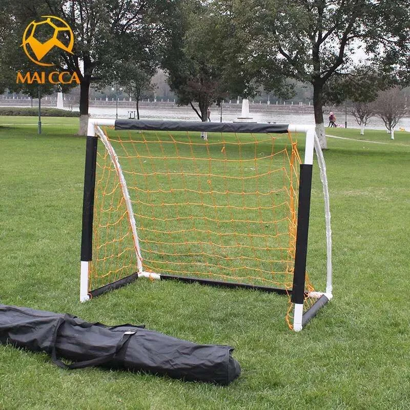 

MAICCA Football goal net Soccer gate folding 5 players small Adult wire plastic door portable with bag Soccer training goals