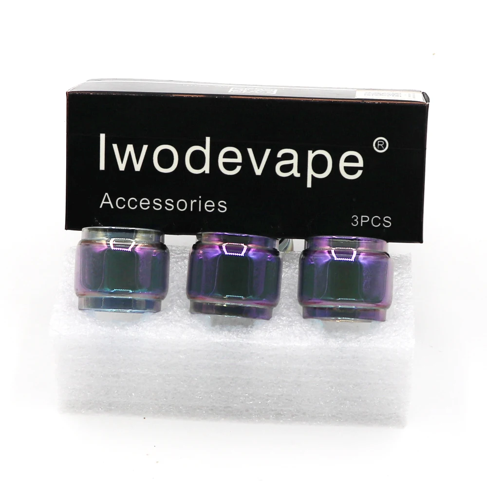 Iwodevape аксессуары для электронной сигареты стеклянная трубка IJUST 3 TFV8 Радуга