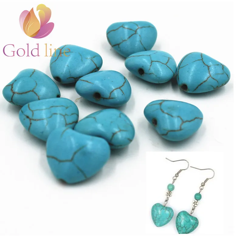 20 pcs Heart Loose Spacer Stone Loose Stone Jewelry DIY making Jewelry fittingsloose stones