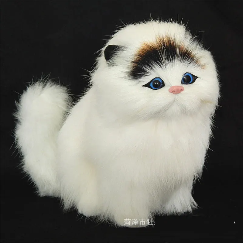 1 шт. моделирование кошка мягкие Мех животных животного Электронные игрушки Cat звук обучения игрушка подарок presnent Украшения Рождество