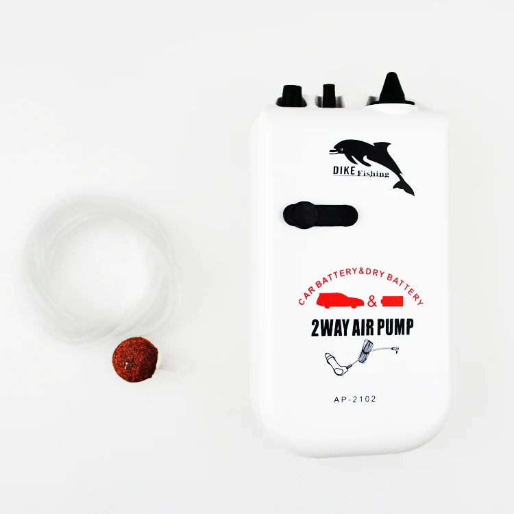 Car battery & Dry Battery 2WAY Air Pump Aerator Live Bait Fishingfish