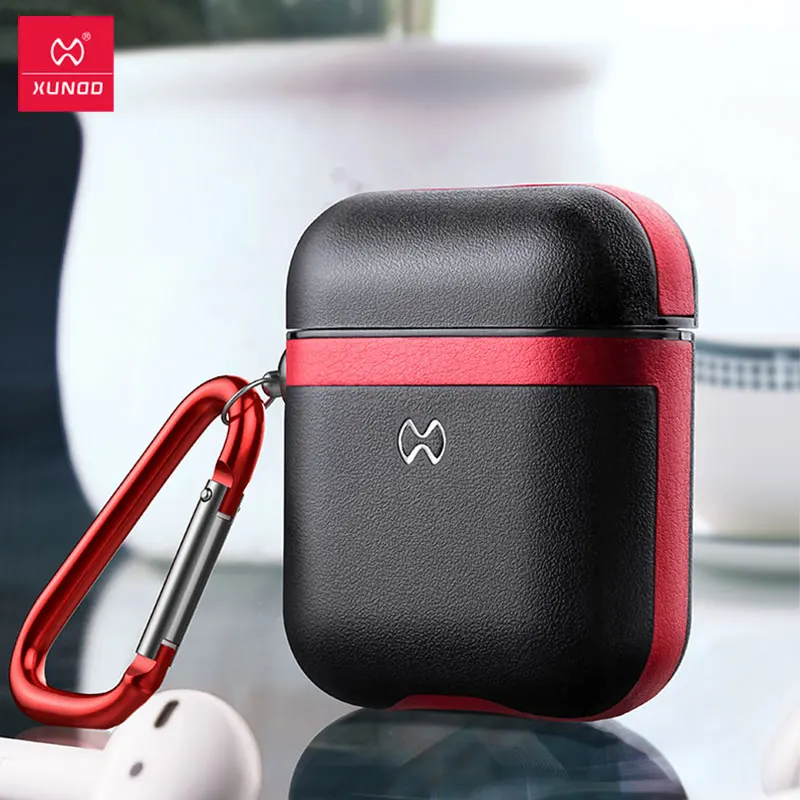

Xundd Headphone Case For AirPods Genuine Leather Case Cover Protective Skin Earphones Charging Case Pouch easy to carry