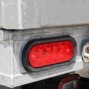

Red White for Trailer Trucks Piranha Led Side Marker Blinker Lights 4pc 12v Caravan Side Clearance Marker Light Lamp