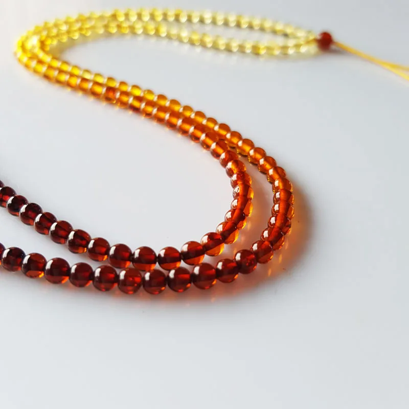 3mm amber necklace (2)